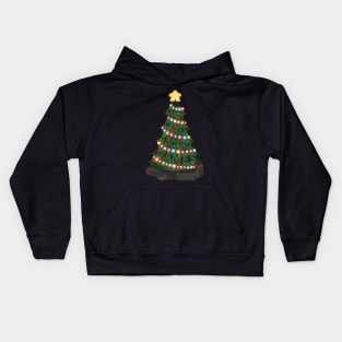 Board Gamer Christmas Tree Kids Hoodie